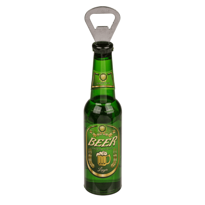 Abrebotellas de metal con imán