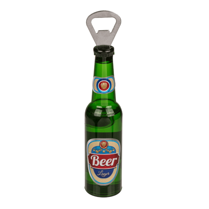 Abrebotellas de metal con imán