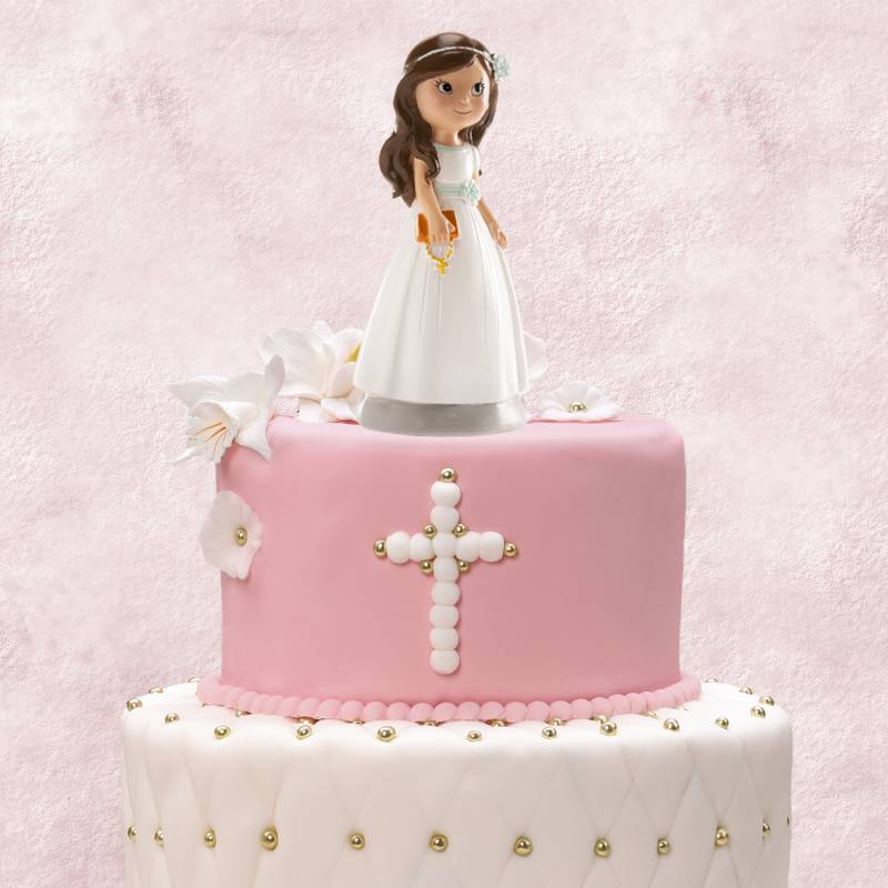 FIGURA TARTA COMUNIÓN NIÑA