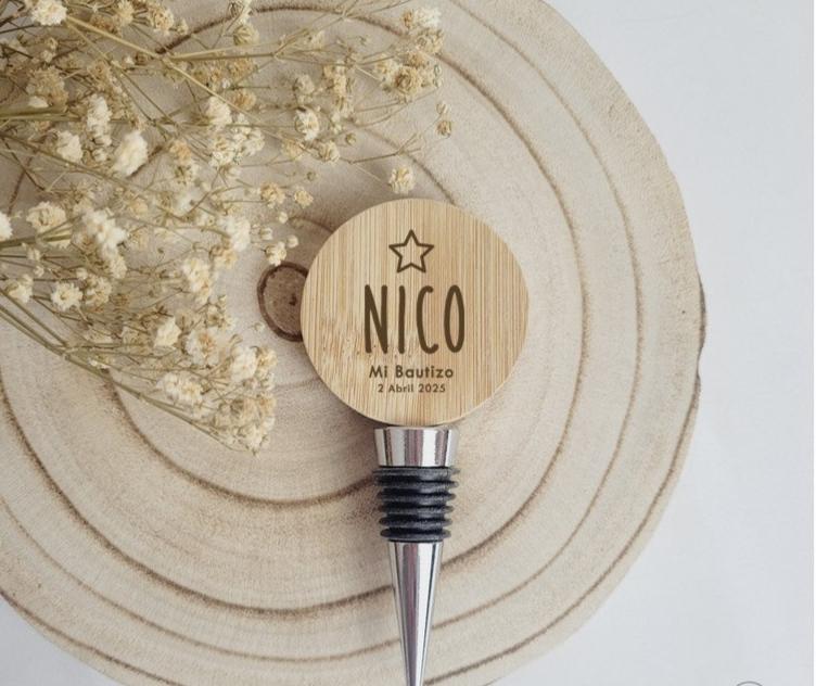 Tapón abridor vino madera para Eventos