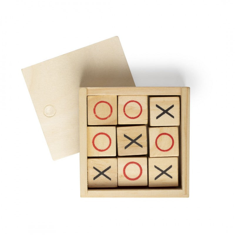 Tres en raya en madera Personalizado Bautizo niño
