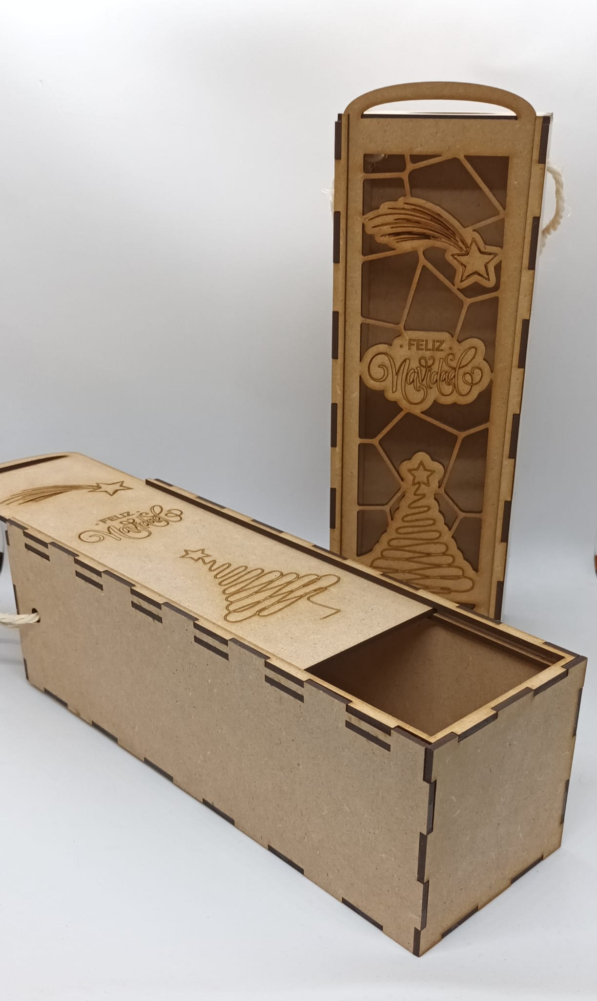 CAJA PERSONALIZADA MADERA PARA BOTELLAS