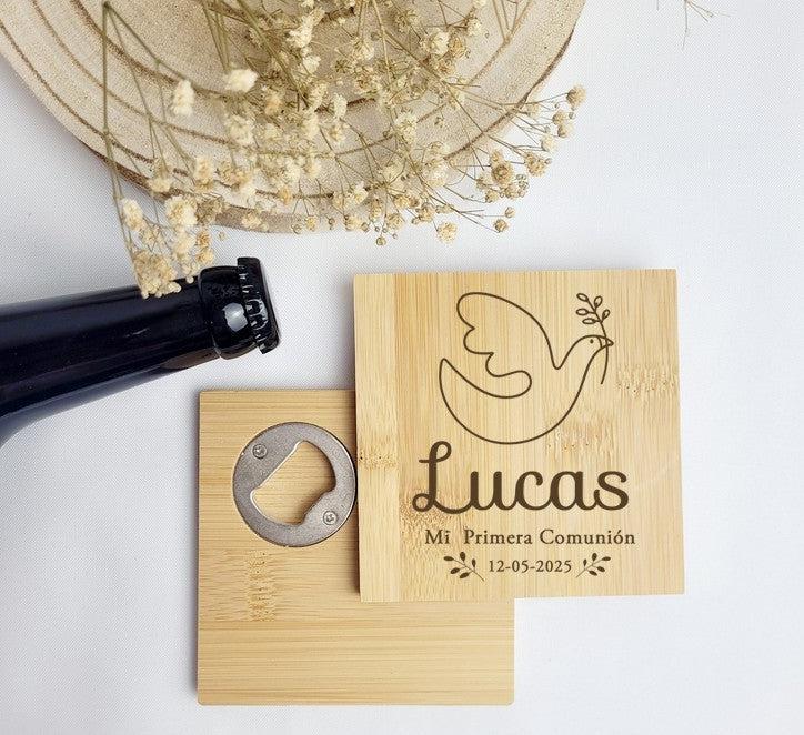 Abridor / Posavasos Madera para Eventos