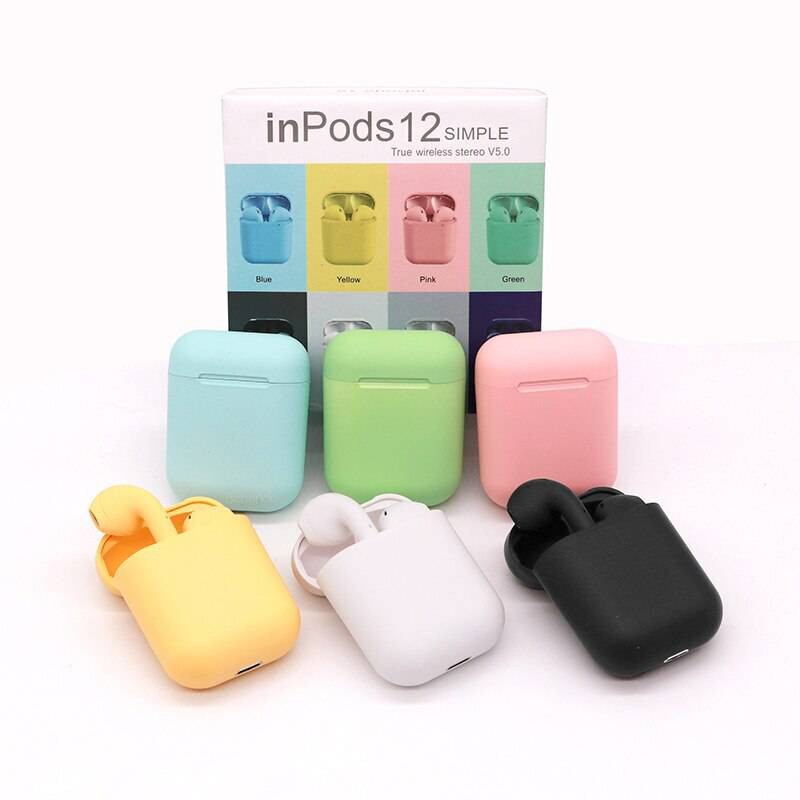 Auriculares Inpods Bluetooth Macaron