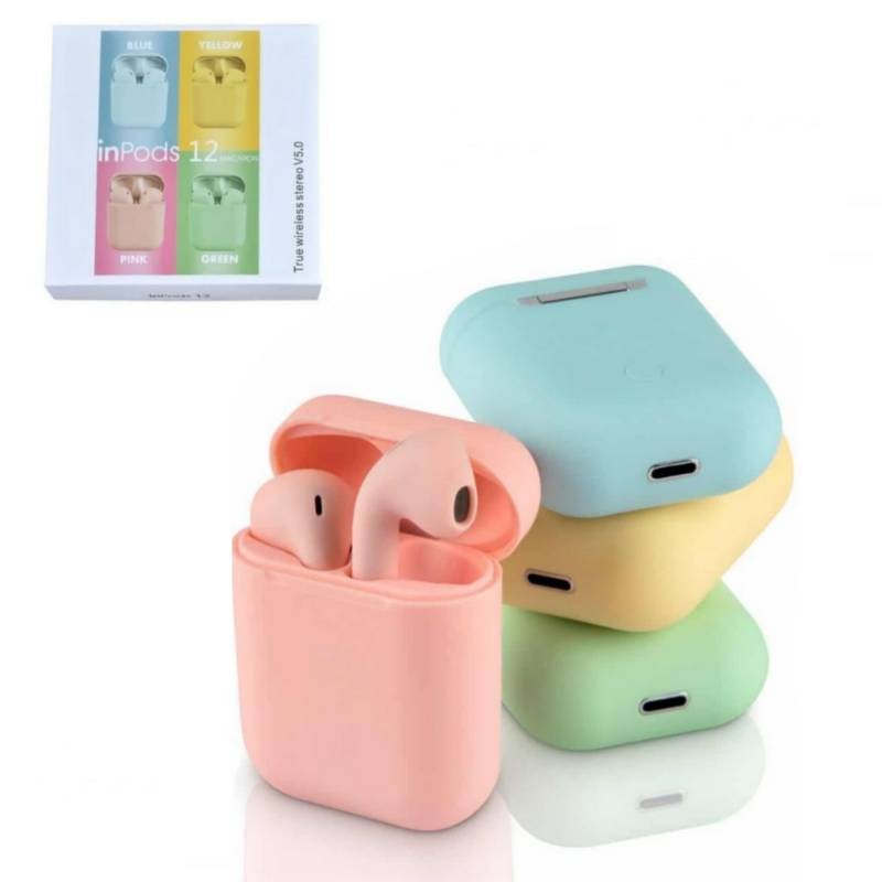 Auriculares Inpods Bluetooth Macaron