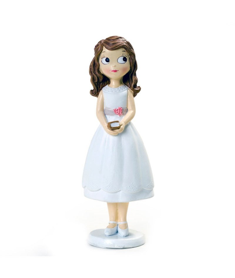 FIGURA NIÑA COMUNIÓN CON VESTIDO CORTO