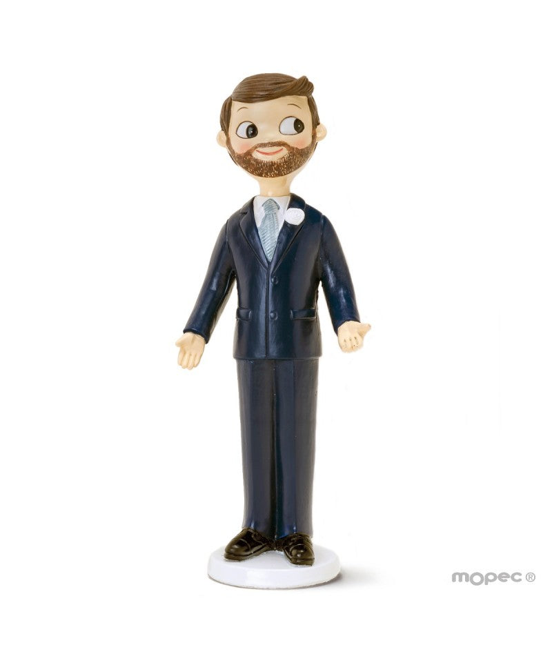 FIGURA PASTEL NOVIO POP&FUN CON BARBA