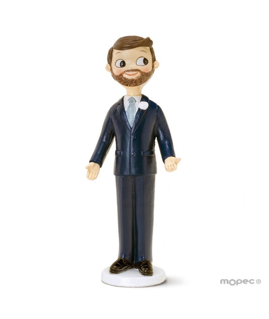 FIGURA PASTEL NOVIO POP&FUN CON BARBA