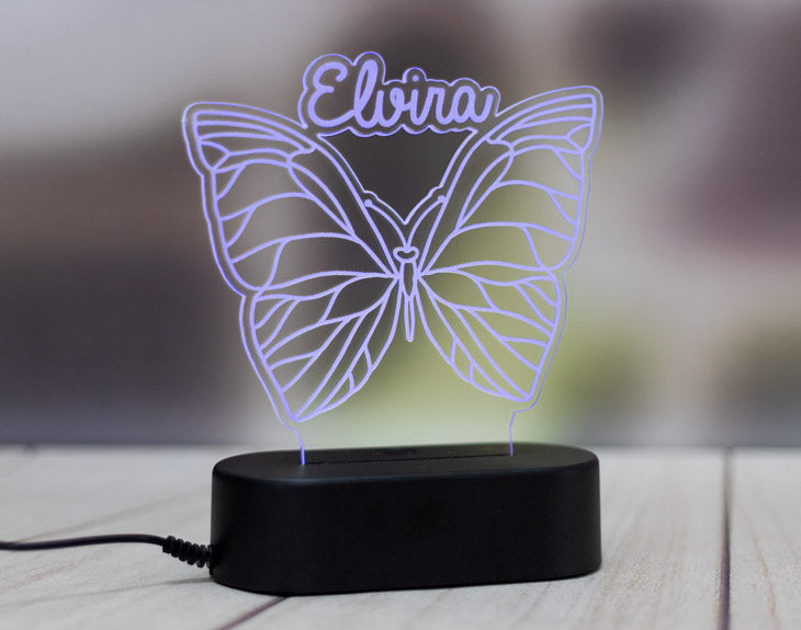 Lámpara de metacrilato "Mariposa" (Personalizable)