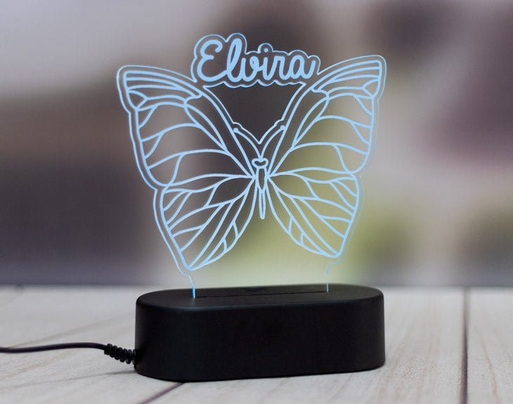 Lámpara de metacrilato "Mariposa" (Personalizable)