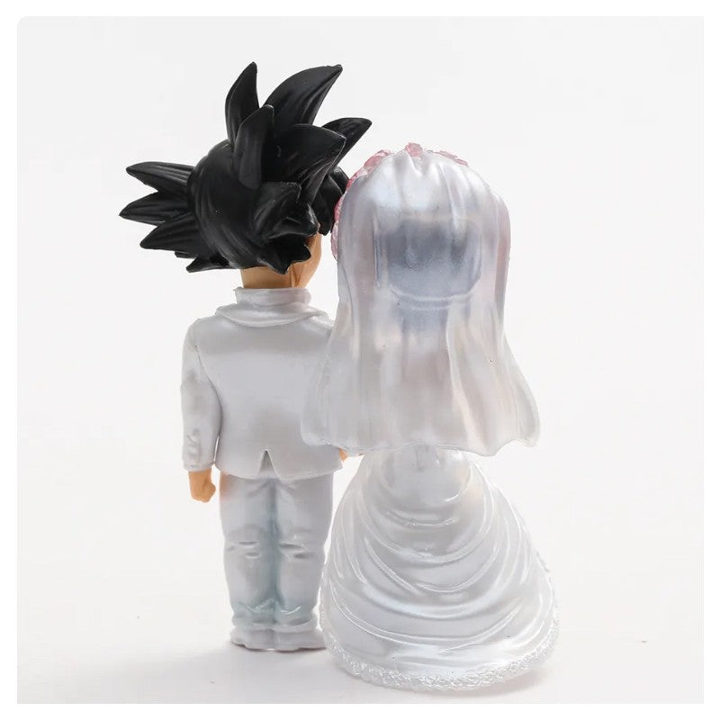 FIGURA TARTA NOVIOS GOKU ABRAZADOS