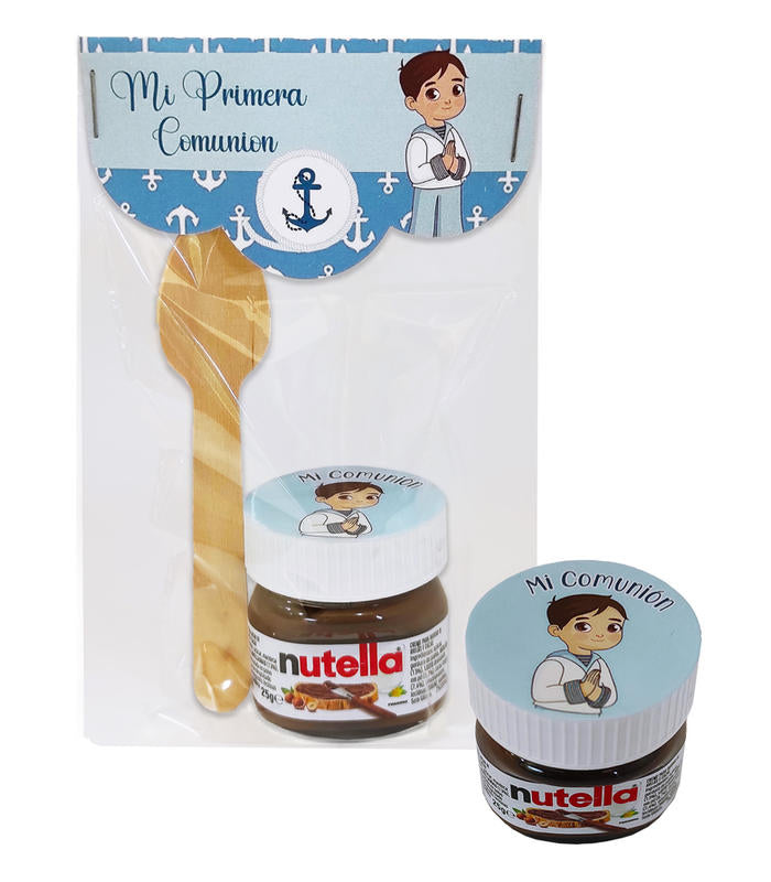 PACK NIÑO COMUNIÓN NUTELLA Y CUCHARA