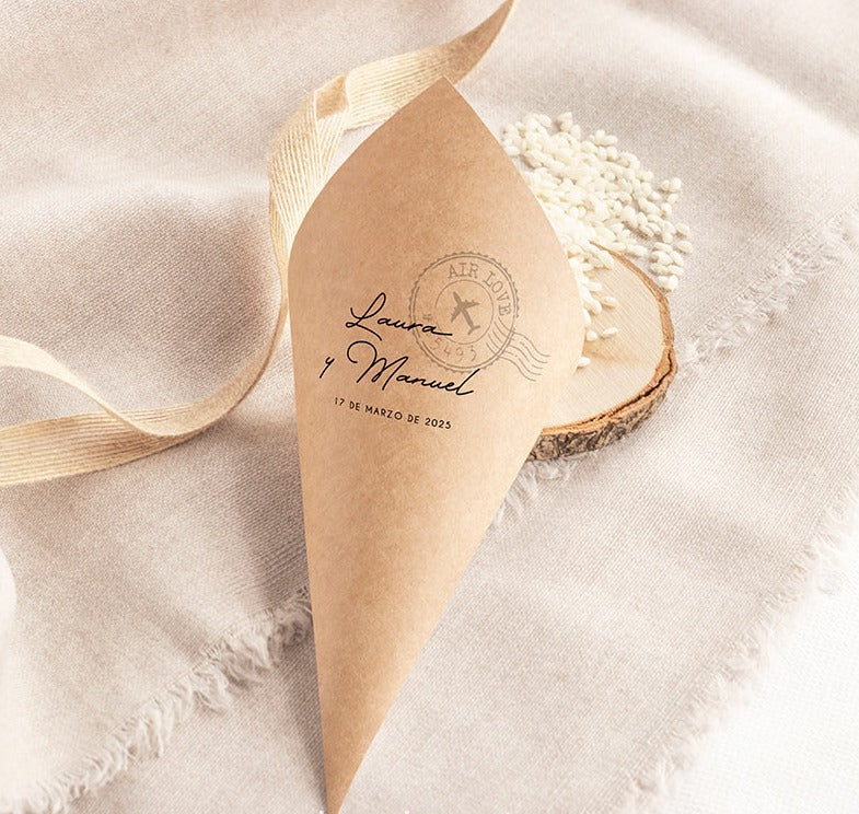 Cono para Boda Personalizado