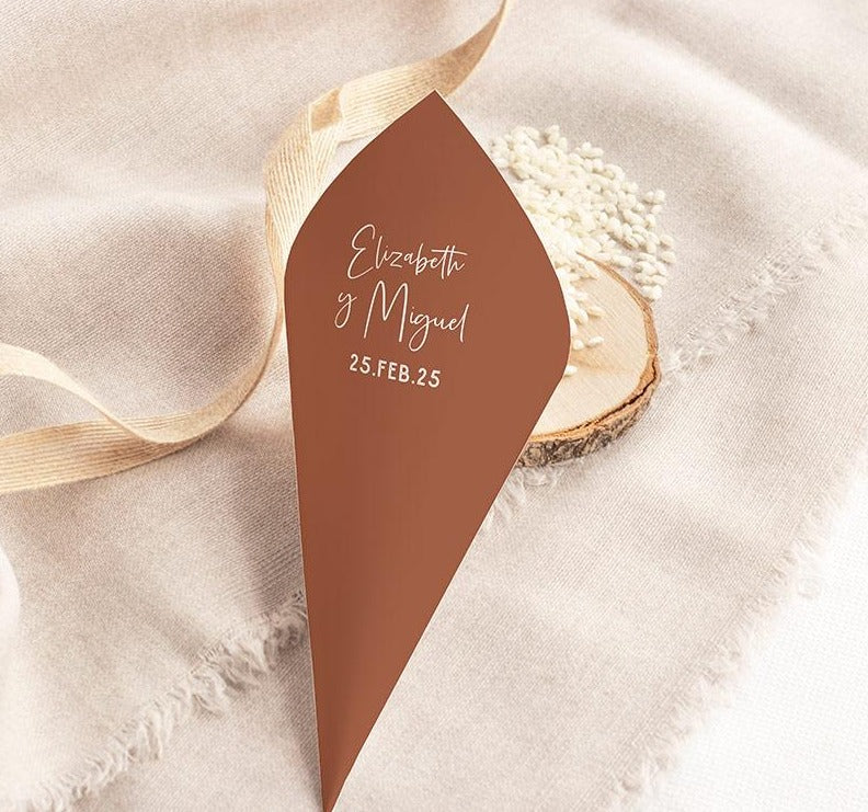 Cono para Boda Personalizado