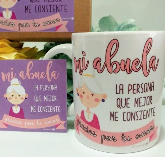 Kit "Mi Abuela, La Persona Que Mejor Me Consiente. Gracias Por Tu Amor."