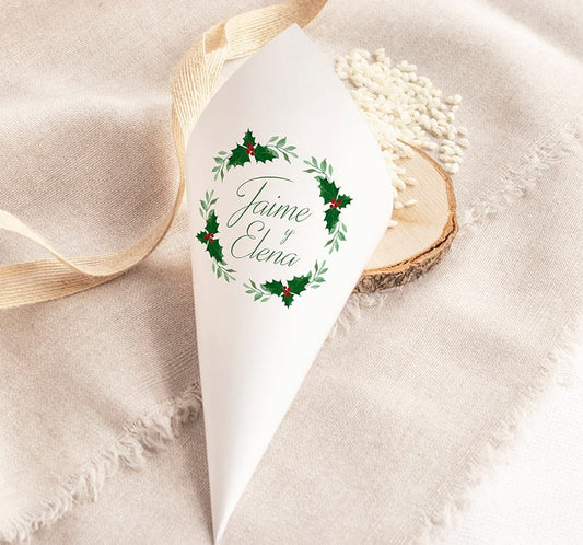 Cono para Boda Personalizado