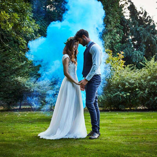 Antorcha de humo para boda