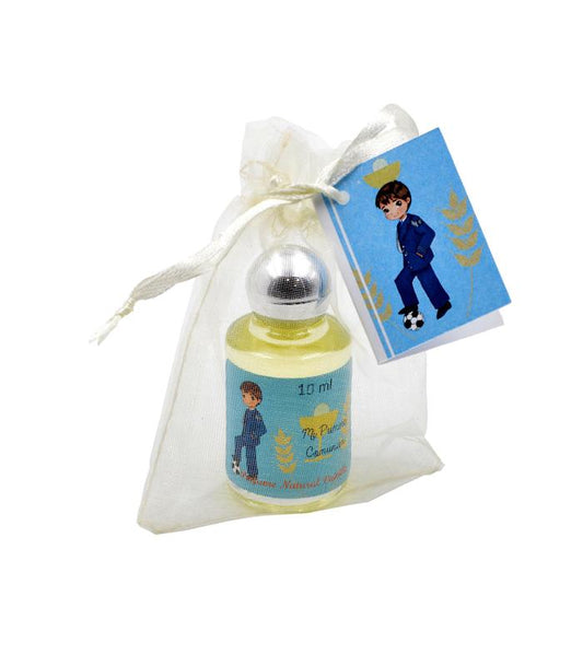 BOTE PERFUME VAINILLA 10ML BOLSA DE ORGANZA CON TARJETA