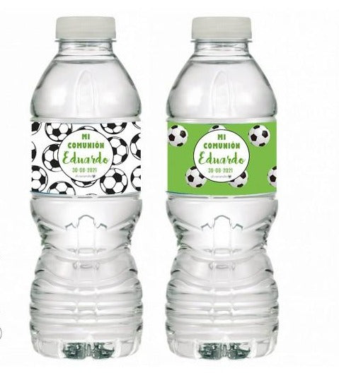 Botella Agua Personalizada Modelo Fútbol