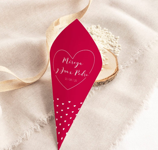 Cono para Boda Personalizado