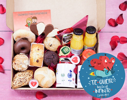 Caja de desayuno "Te quiero infinito"