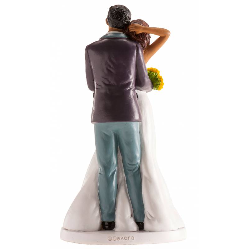 FIGURA PARA TARTA NOVIOS MORENOS