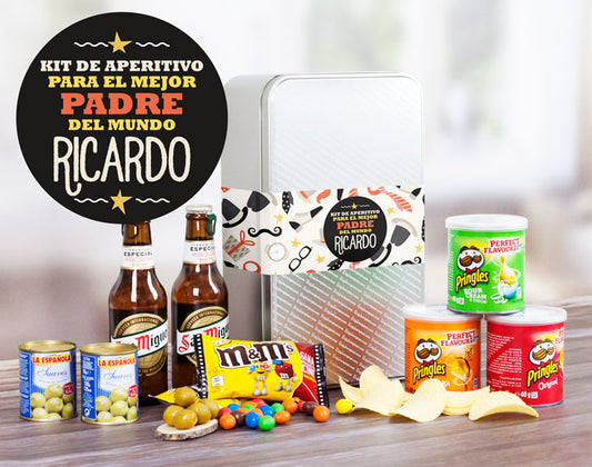 Kit de Aperitivo Personalizado "Mejor Padre del Mundo"