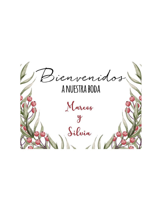 Cartel Personalizado Boda